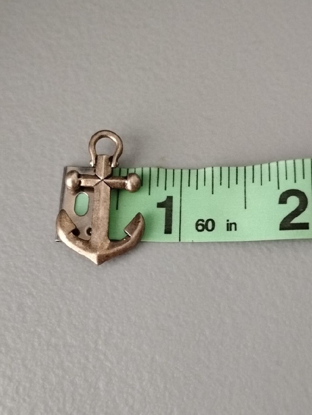 Nautical Anchor Charm Pendant in Antique Silver Tone - Picture 4 of 5